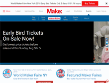 Tablet Screenshot of makerfaire.com